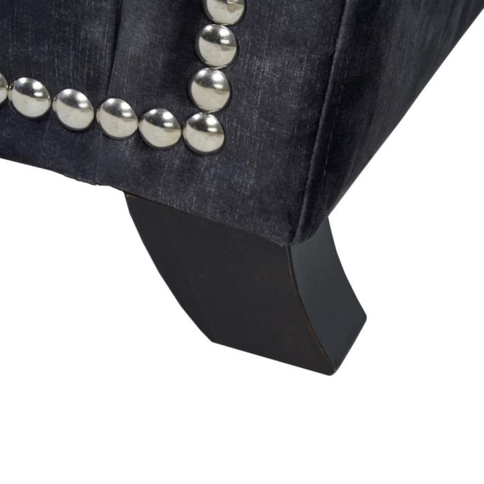 Sofá 3 Plazas Gris Oscuro Tejido Salón 228 X 97 X 100 cm