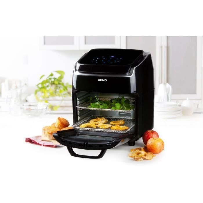 DOMO DO534FR - Horno Deli-Fryer 10L - Freidora multifuncional: horno, función rotativa y deshidratador - 8 programas 3