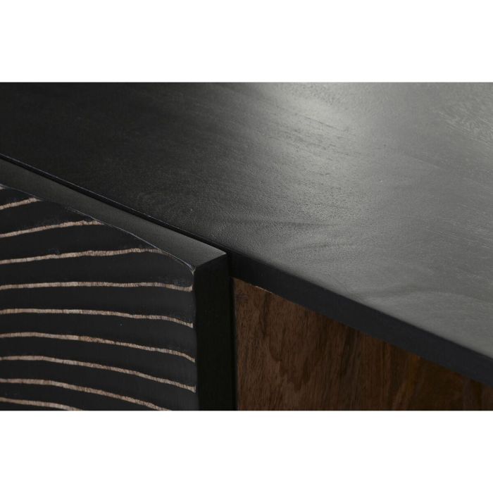 Mueble Tv Colonial DKD Home Decor Negro 40 x 50 x 160 cm 4 Mueble Tv Colonial DKD Home Decor Negro 40 x 50 x 160 cm 4
