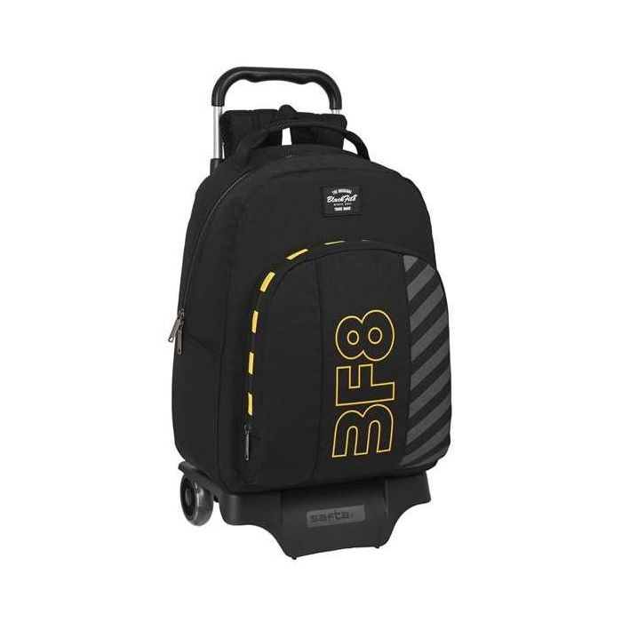 Mochila Escolar con Ruedas BlackFit8 Zone Negro 32 x 42 x 15 cm Mochila Escolar con Ruedas BlackFit8 Zone Negro 32 x 42 x 15 cm