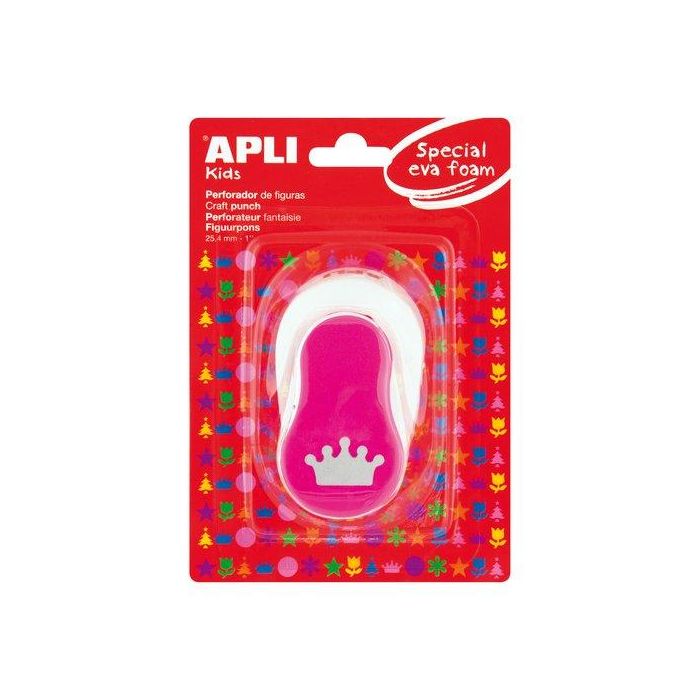 Taladro Goma Eva Apli 25,4 Mm Corona Rosa