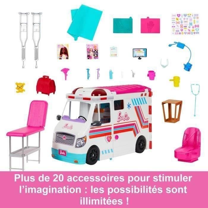 Barbie - Set de vehículo médico con ambulancia y clínica - Muñeca de moda - Barbie - HKT79 - BARBIE FASHION DOLL 2 Barbie - Set de vehículo médico con ambulancia y clínica - Muñeca de moda - Barbie - HKT79 - BARBIE FASHION DOLL 2