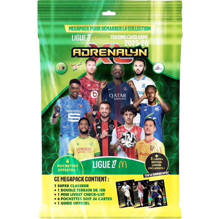 Pack de inicio - PANINI - TCG ADRENALYN LIGUE 1 McDonald's 2025/26 - Álbum + 4 sobres - 24 cartas 5 Pack de inicio - PANINI - TCG ADRENALYN LIGUE 1 McDonald's 2025/26 - Álbum + 4 sobres - 24 cartas 5