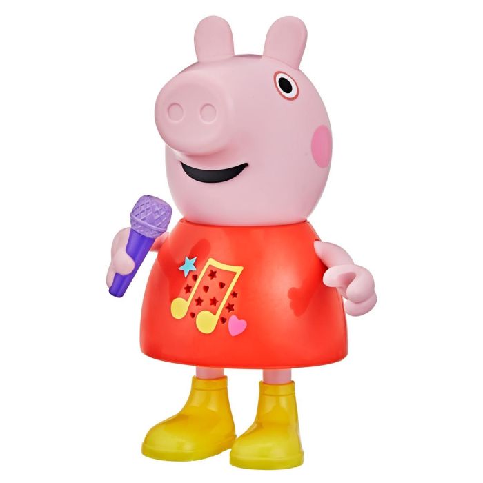Hasbro Muñeca Peppa Pig Musical Interactiva, Habla y Canta, Más de 50 Sonidos, 20 cm, con Micrófono Doble Modo 1 Hasbro Muñeca Peppa Pig Musical Interactiva, Habla y Canta, Más de 50 Sonidos, 20 cm, con Micrófono Doble Modo 1