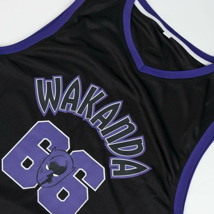 Camiseta de baloncesto Marvel Negro Unisex 5 Camiseta de baloncesto Marvel Negro Unisex 5