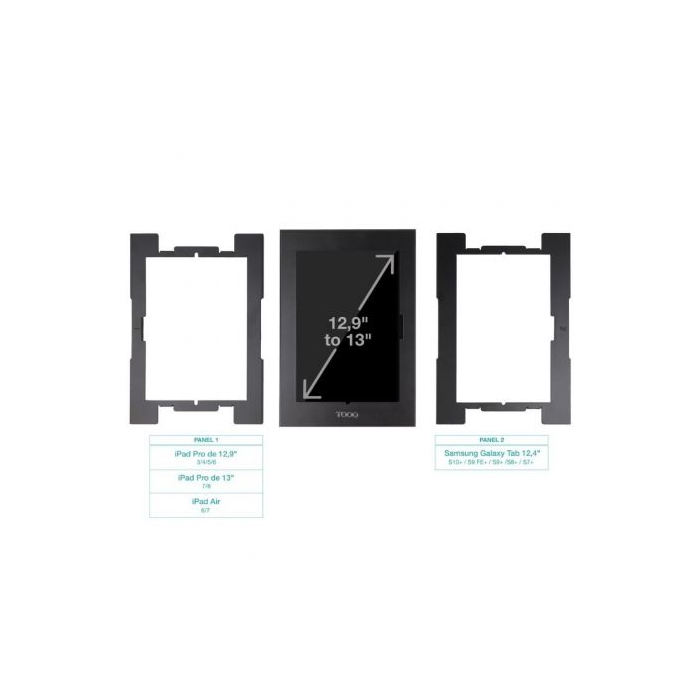 TooQ TQATTE2601-M-B Marco Antirrobo para Tablet 12.4-13 Pulgadas Negro 3