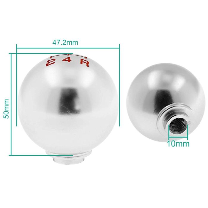 Occ Sport Pomo Palanca Cambios Redondo Aluminio Plata OCCPOM003 Universal 2 Occ Sport Pomo Palanca Cambios Redondo Aluminio Plata OCCPOM003 Universal 2