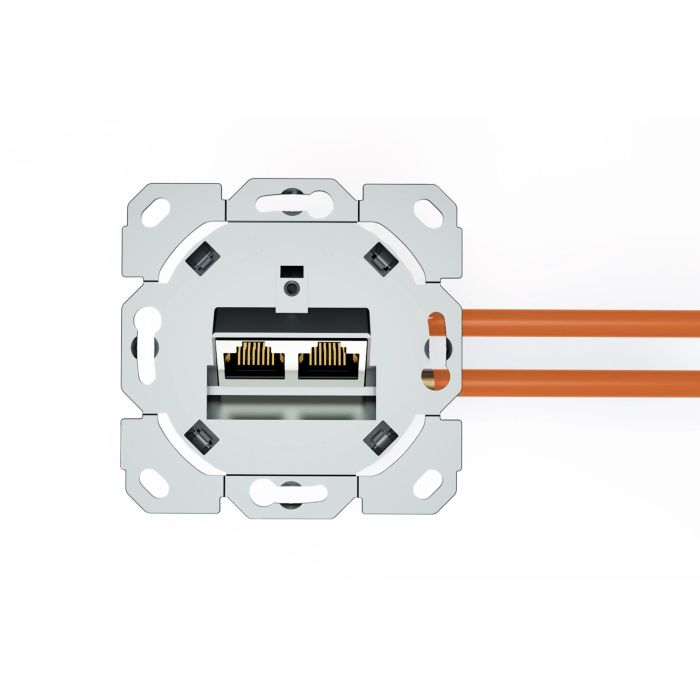 Digitus Toma de Red CAT 6A EA geschirmt 2xRJ45 Blanco 3