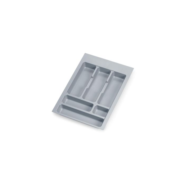 Emuca Cubertero Optima para cajón Universal, módulo 400mm, Plástico, Gris 0 Emuca Cubertero Optima para cajón Universal, módulo 400mm, Plástico, Gris 0