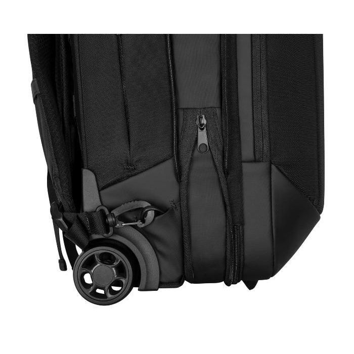 Targus EcoSmart Mobile Tech Traveler Mochila con Ruedas Convertible para Portátil 15.6" con SafePort Sling Expandible 35-40L Negra Equipaje de Mano 8