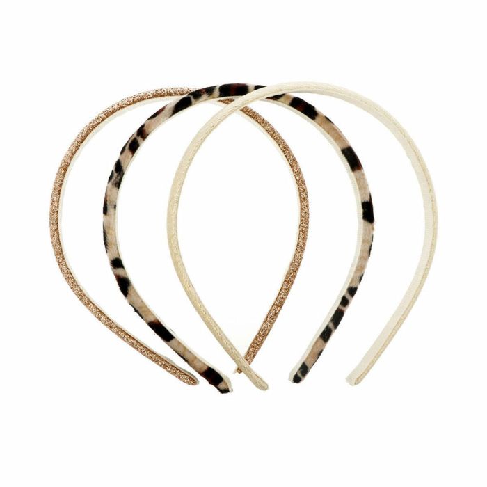 Inca Diademas Finas Set de 3 unidades Infantiles, Accesorios para el Cabello Forradas con Variedad de Telas y Estampados Únicos