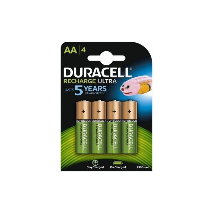 Pack de 4 Pilas AA Duracell HR06-P/ 1.2V/ Recargables Pack de 4 Pilas AA Duracell HR06-P/ 1.2V/ Recargables