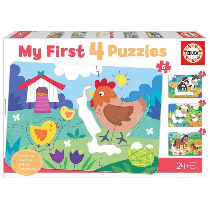 Puzzles progresivos 5-6-7-8 piezas mamás y bebés my first puzzles 3 Puzzles progresivos 5-6-7-8 piezas mamás y bebés my first puzzles 3