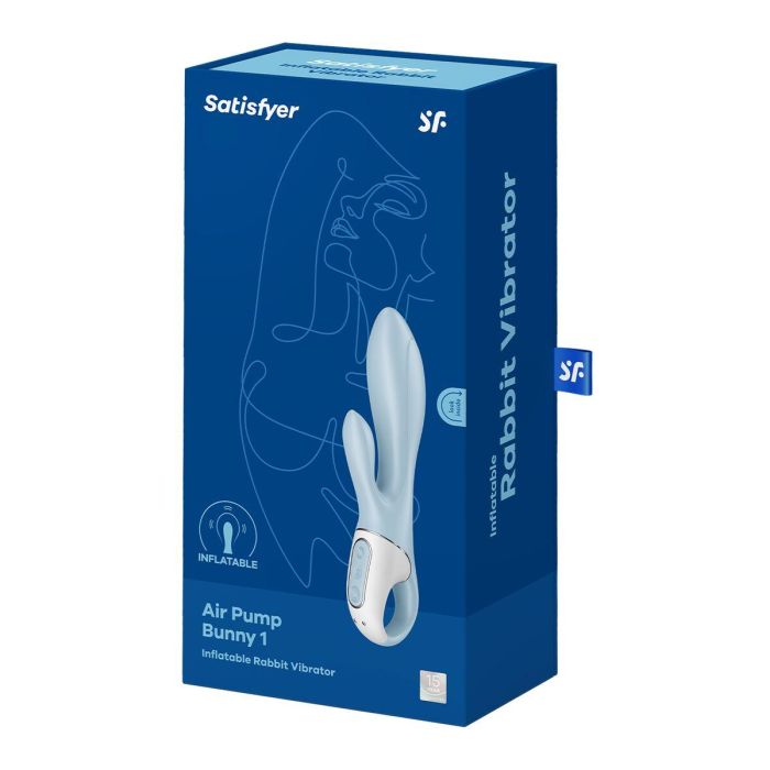 Vibrador Doble Estimulación Satisfyer Azul 1 Vibrador Doble Estimulación Satisfyer Azul 1