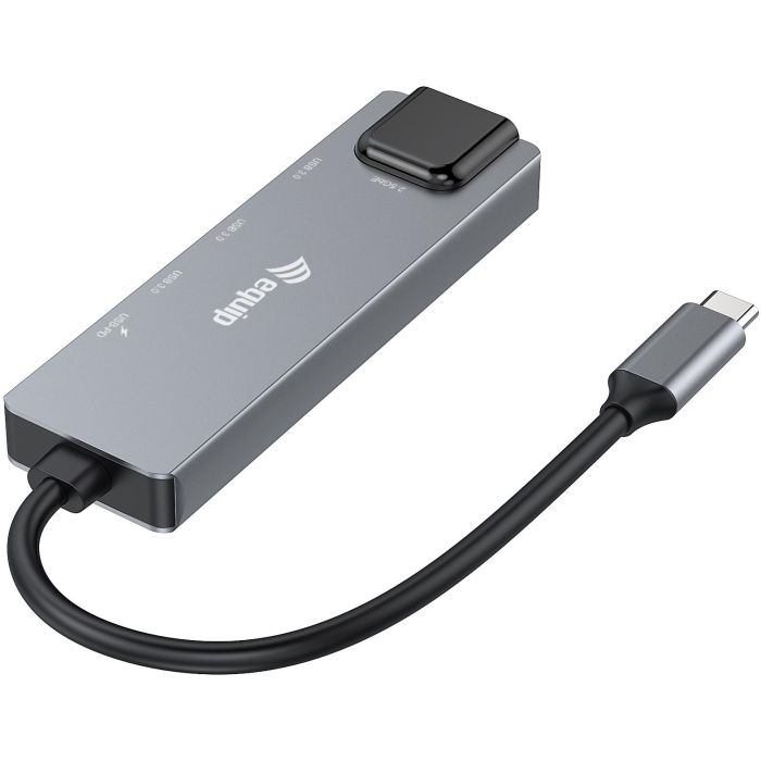 EQUIP 133496 Adaptador USB-C a RJ45 2500 Mbps con 2x USB 3.2 + 1x USB-C y 100W PD 1