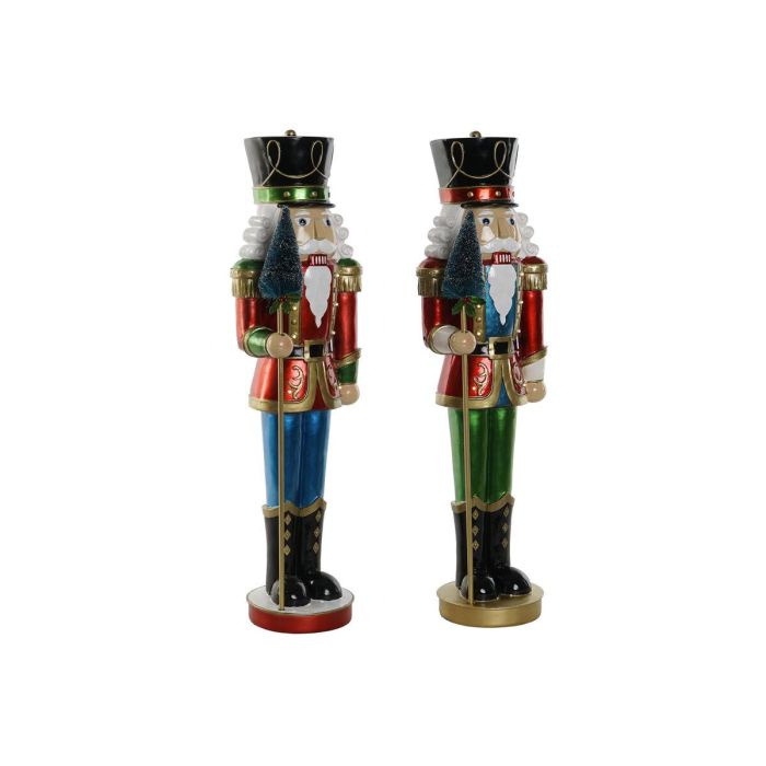 Figura Navidad Tradicional DKD Home Decor Multicolor 20 x 70 x 23 cm (2 Unidades) 0 Figura Navidad Tradicional DKD Home Decor Multicolor 20 x 70 x 23 cm (2 Unidades) 0