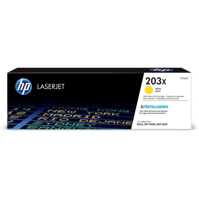 HP Toner Amarillo Laserjet M254, M280 - 203X