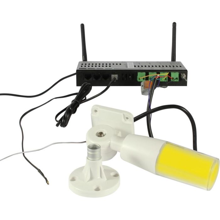 ALLNET MSR zbh. Signal/Warnlampe. Rot/Gelb/Grün/Buzzer einzeln ansteuerbar / FLASH-LIGHT 2
