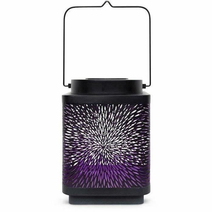 Garden Id Linterna solar Attract Morado 11 x 11 h15 cm 70703189 Autonomía 6-8 horas Móvil Botón encendido/apagado 2