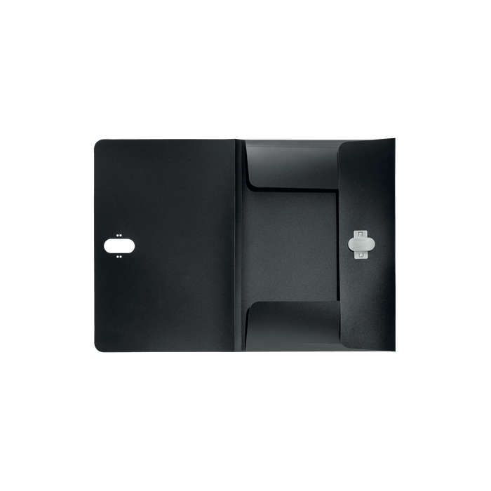 Leitz Carpeta Recycle con Gomas, Tres Solapas, DIN A4, Polipropileno Negro, 80% Reciclado 2