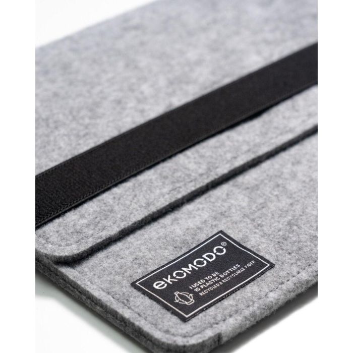 EKOMODO HR-003 HAZI Funda Ecológica Minimalista para Portátil o Tablet 33 cm (13") Protección Sostenible Negro, Gris 1