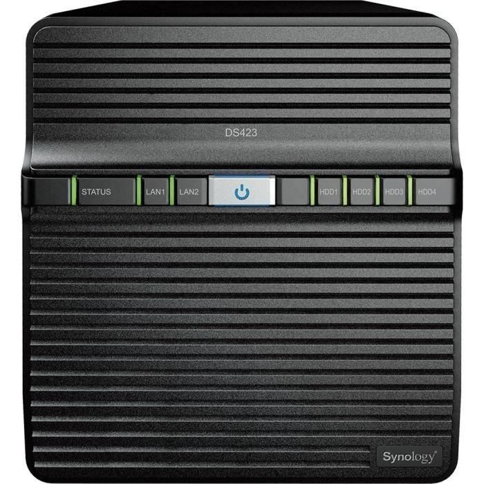 NAS Synology Diskstation DS423/ 4 Bahías 3.5"- 2.5"/ 2GB DDR4/ Formato Torre 3