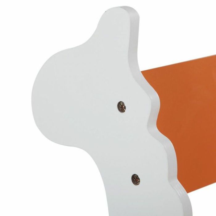 Silla mecedora Alexandra House Living Blanco Naranja Madera MDF 33 x 55 x 51,5 cm Infantil Jirafa 4