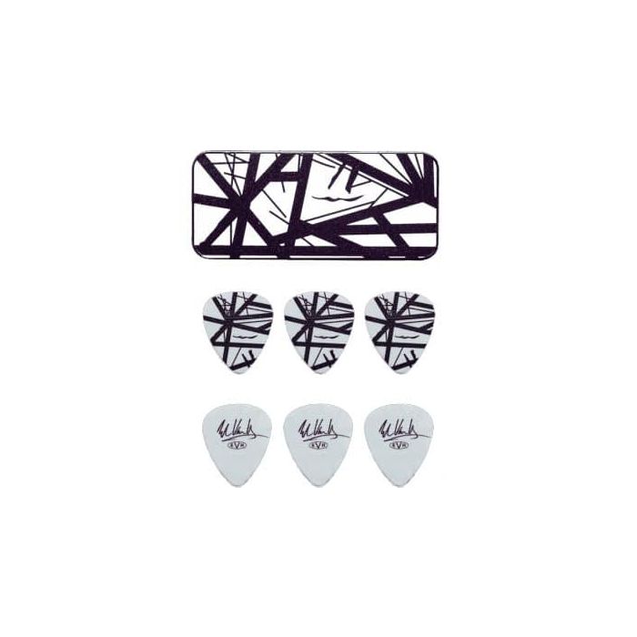 Dunlop Bote De 6, Black/White, 0,60Mm