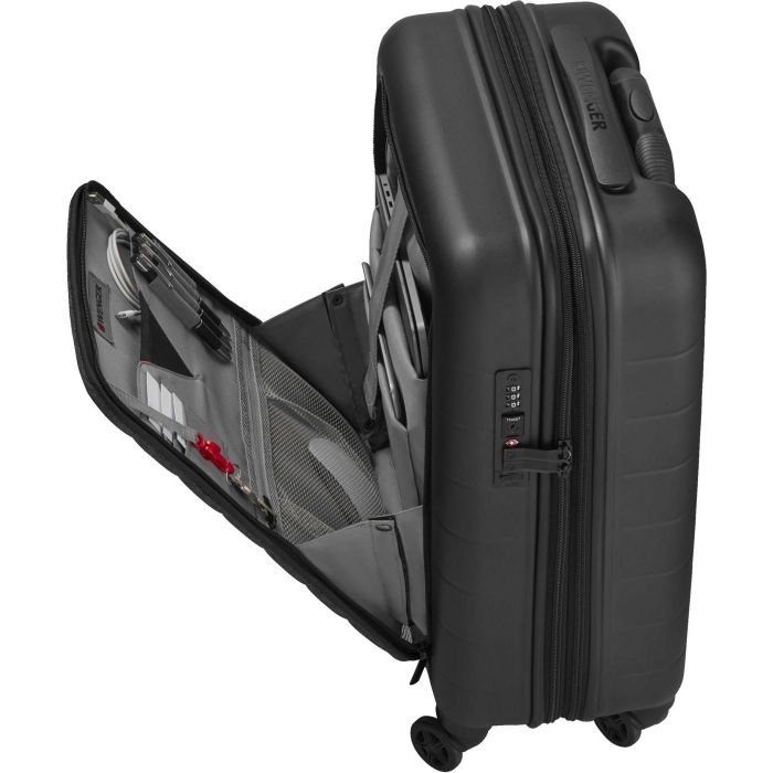 Wenger Maleta de Cabina Syntry con Compartimento para Portátil 14", 4 Ruedas Pivotantes, Negro/Gris, 36L 11