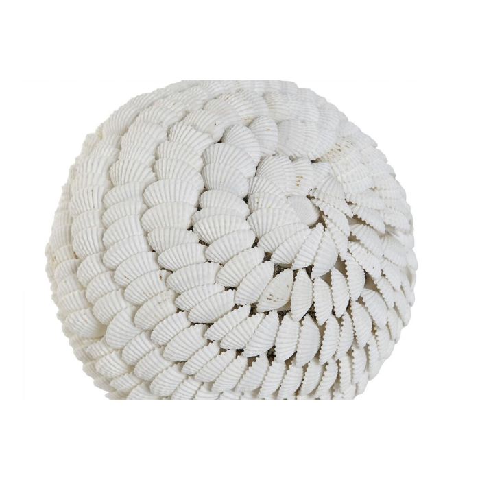 Bola Decoracion Mediterraneo DKD Home Decor Blanco 12 x 12 x 12 cm 2