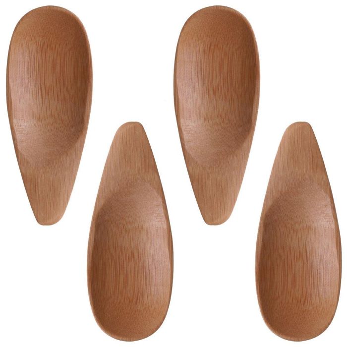 Saveur et Degustation Juego De 4 Cucharas Degustación Eco Concept Bambú Reutilizable 10x4 cm 1