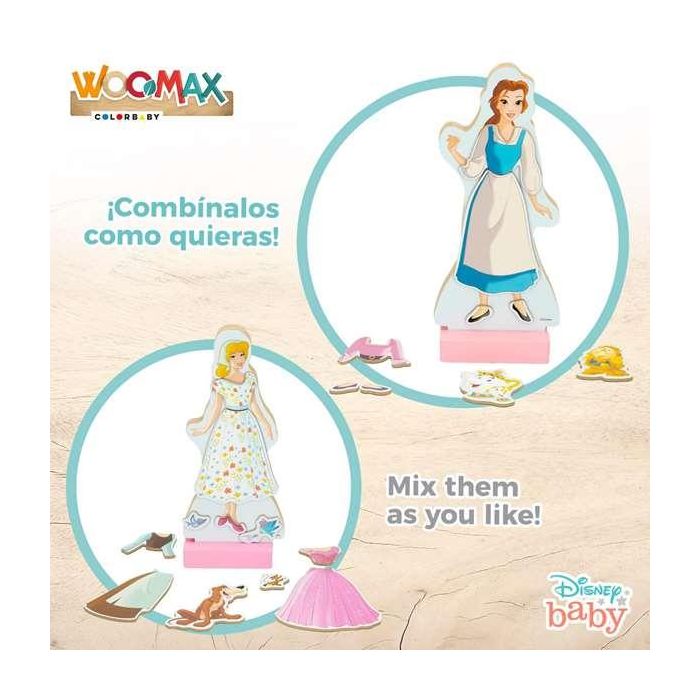 Encajable de madera vestidos disney princesa 32x28 cm 10 Encajable de madera vestidos disney princesa 32x28 cm 10