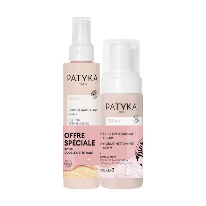 Patyka Aceite Desmaquillante 150ml + Mousse Limpiadora Facial Orgánica