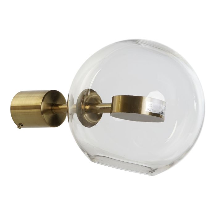 DKD Home Decor Lámpara Aplique Moderno Dorado Cristal y Metal 25 x 20 x 20 cm 5 DKD Home Decor Lámpara Aplique Moderno Dorado Cristal y Metal 25 x 20 x 20 cm 5