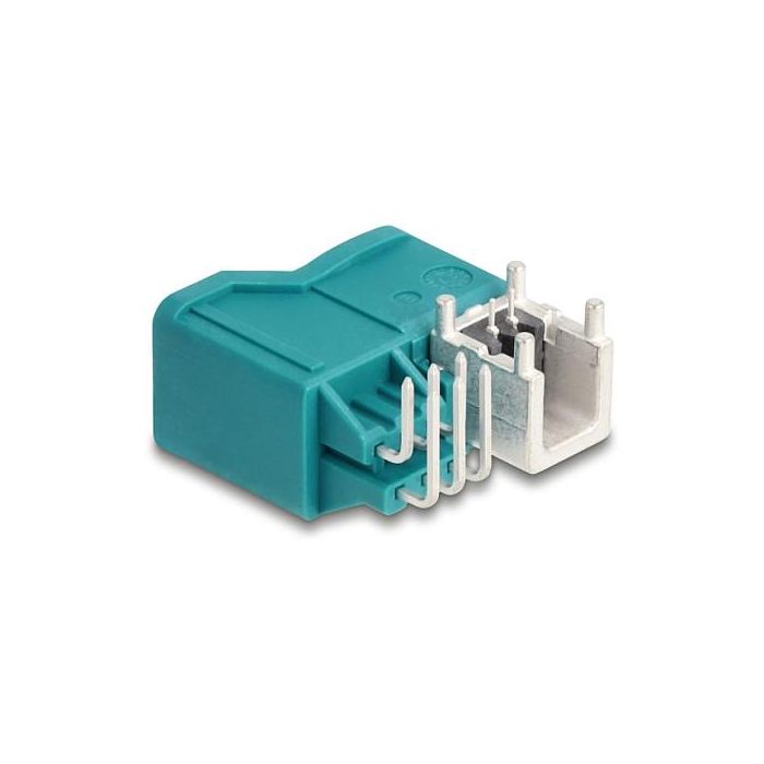DeLOCK 90328 Conector HDMTD Hembra 90° 100 Ω Color Aguamarina para Montaje en PCB 1