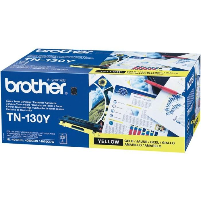 Brother TN-130Y Tóner Amarillo Original, 1500 Páginas para HL-4040CN, HL-4050CDN, HL-4070CDW, DCP-9040CN, MFC-9440CN 1 Brother TN-130Y Tóner Amarillo Original, 1500 Páginas para HL-4040CN, HL-4050CDN, HL-4070CDW, DCP-9040CN, MFC-9440CN 1