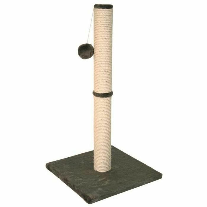 Kerbl Rascador para Gatos Scratch Tube Opal Maxi, 78cm de Alto, Poste de Sisal Ø9cm, Base 38x38cm, Gris