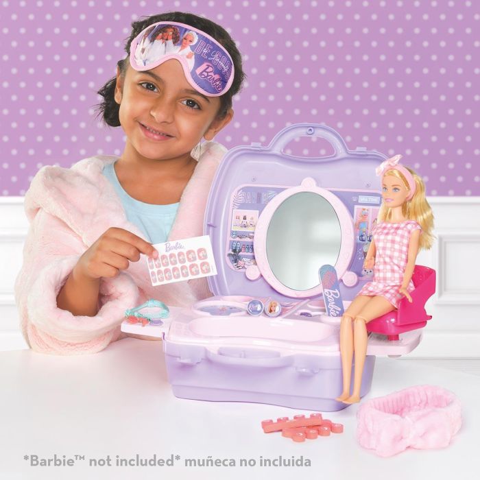 Barbie 00925 Maletín de Belleza Glam Cefa con más de 20 accesorios para personalizar tu estilo y asiento para tu Barbie, Juguete +3 años 4 Barbie 00925 Maletín de Belleza Glam Cefa con más de 20 accesorios para personalizar tu estilo y asiento para tu Barbie, Juguete +3 años 4