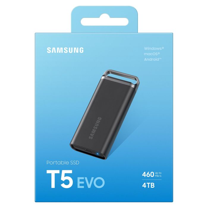Samsung MU-PH4T0S 4TB Portable T5 EVO USB 3.2 Gen1 SSD 460MB/s Negro