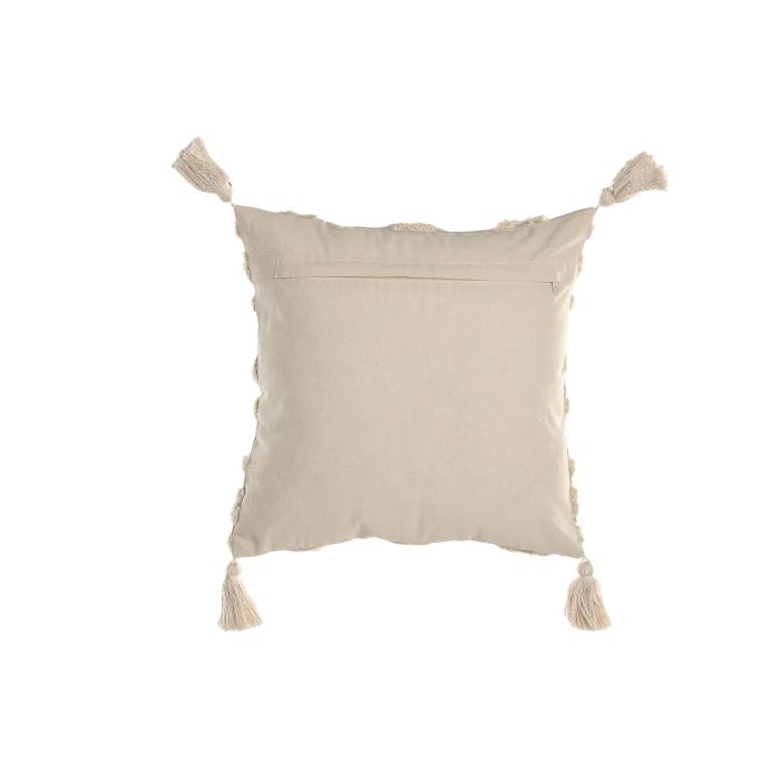 Cojin Boho DKD Home Decor Crudo 45 x 45 cm (2 Unidades) 2 Cojin Boho DKD Home Decor Crudo 45 x 45 cm (2 Unidades) 2