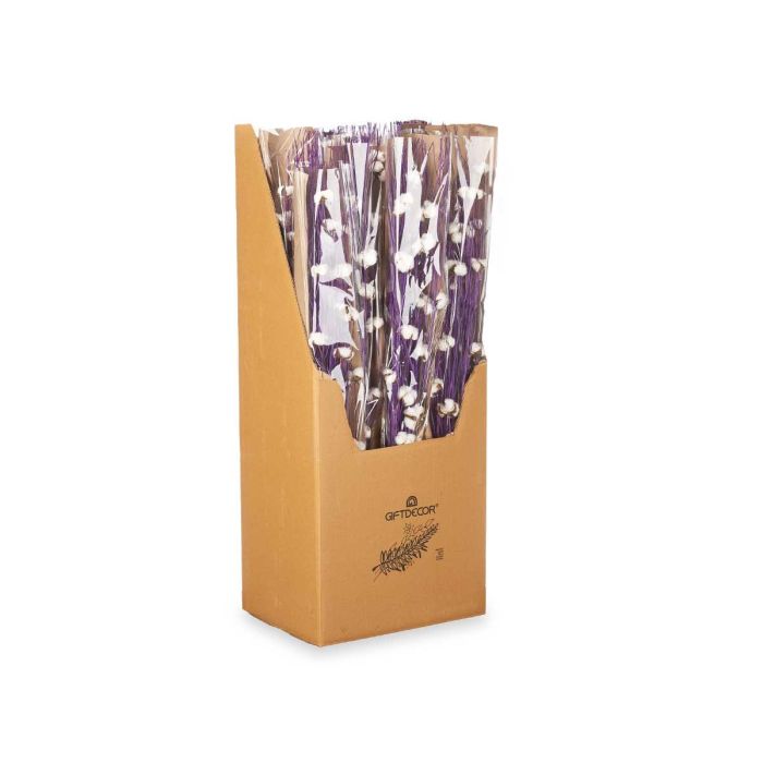 Ramillete de Algodón Morado Giftdecor - 10x100x18 cm, Materia Vegetal Seca, Color Lavanda y Verde (18 Unidades) 2 Ramillete de Algodón Morado Giftdecor - 10x100x18 cm, Materia Vegetal Seca, Color Lavanda y Verde (18 Unidades) 2