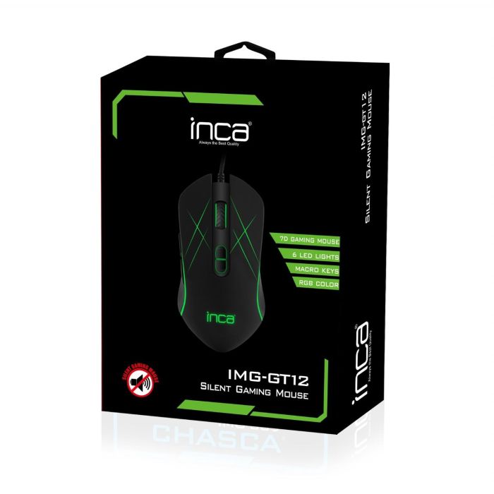 INCA Gaming Maus IMG-GT12 3200 DPI. RGB. 7 Tasten. USB. SW retail 3 INCA Gaming Maus IMG-GT12 3200 DPI. RGB. 7 Tasten. USB. SW retail 3