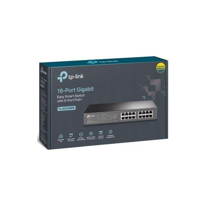 Switch de Armario TP-Link TL-SG1016PE 16 x RJ45 2 Switch de Armario TP-Link TL-SG1016PE 16 x RJ45 2