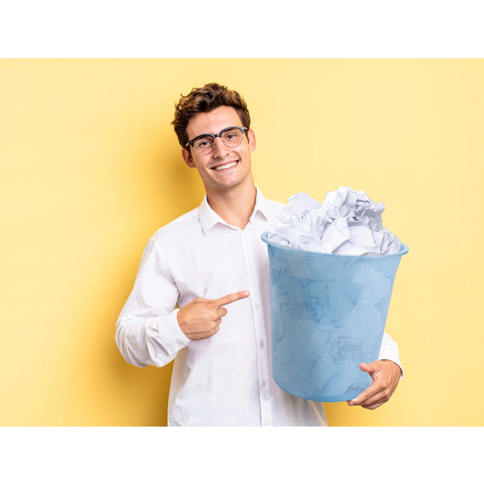 Liderpapel Papelera Plástico Celeste Translucido 13 Litros 275x285 mm 5 Liderpapel Papelera Plástico Celeste Translucido 13 Litros 275x285 mm 5