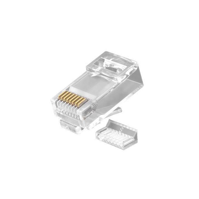Lanview RJ45 UTP plug Cat6a for AWG22-23 solid/stranded conductor Lanview RJ45 UTP plug Cat6a for AWG22-23 solid/stranded conductor