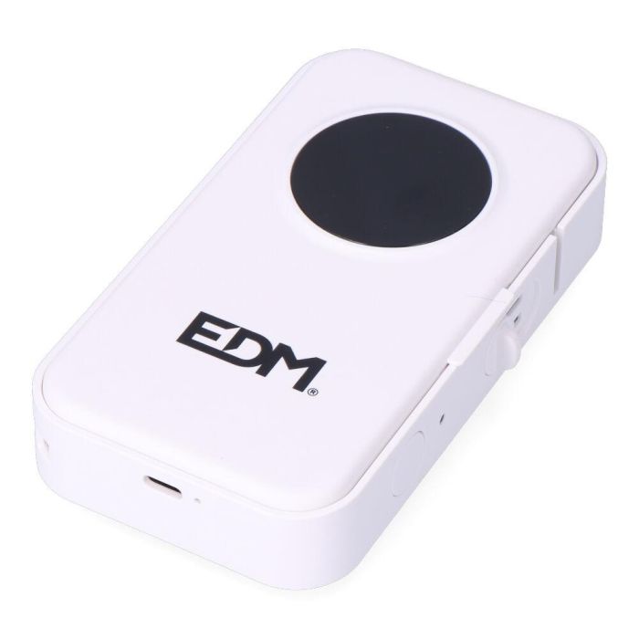 Edm Impresora etiquetadora térmica bluetooth mini, recargable USB-C, incluye rollo de papel continuo 1