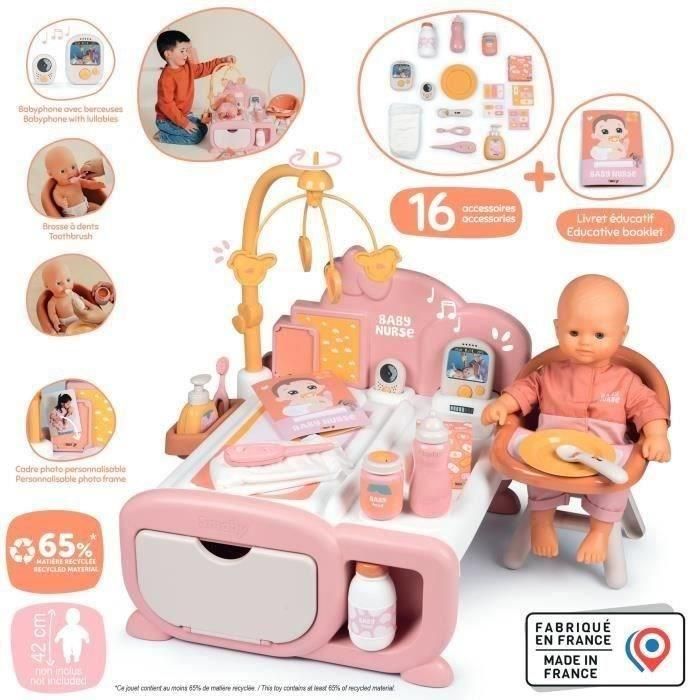 Smoby SMO3032162203934 Baby Nurse Guardería Cocoon 3 en 1, Juguete Infantil para Niños a partir de 3 años 5