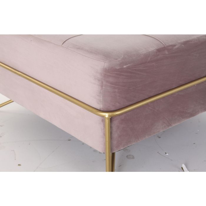 DKD Home Decor Descalzadora Rosa Dorado 80 x 42 x 80 cm 2