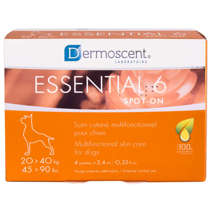 Dermoscent Essential 6 Perro Spot On 20-40K 2,4 mL 4Pip