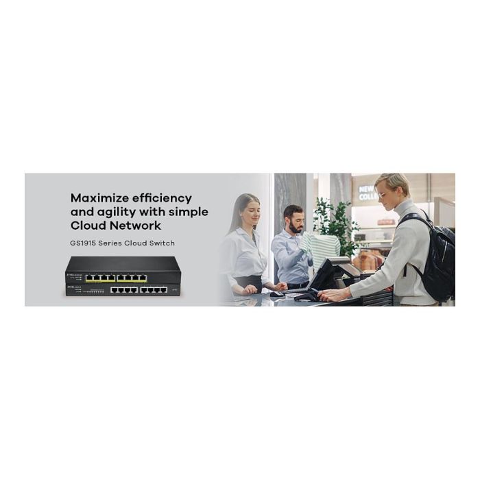 Zyxel GS1915-8EP Switch Inteligente Gigabit de 8 Puertos con 8 Puertos PoE y Presupuesto de 60W 4